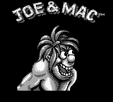 Joe & Mac (USA) Title Screen